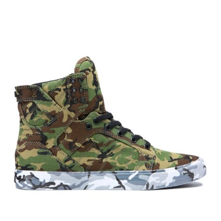 Supra Skytop Camouflage Høye Sneakers Dame [NO-5-Q380]